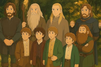 El Señor de los Anillos, pero al estilo Estudio Ghibli