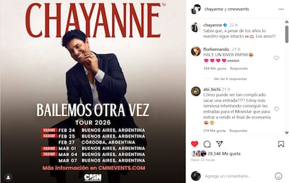 El sentido mensaje de Chayanne a sus fanáticos de Argentina (Foto: Instagram @chayanne)
