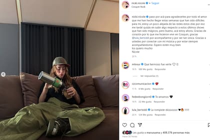 El sentido posteo de Nicki Nicole