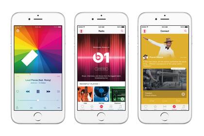 Apple Music tiene un precio de 4,99 dólares para la licencia individual, o 7,99 dólares para la familiar; hay que agregar un 35 por ciento de recargo por gasto en el exterior