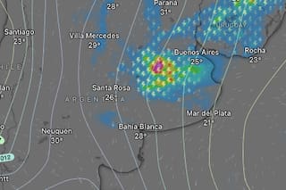 Rige una alertas amarilla y naranja por tormentas y vientos fuertes para este sábado 28 de marzo