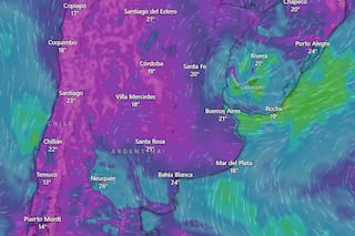Lluvias aisladas, fuertes vientos y descenso de temperatura, así estará el clima este sábado en Buenos Aires
