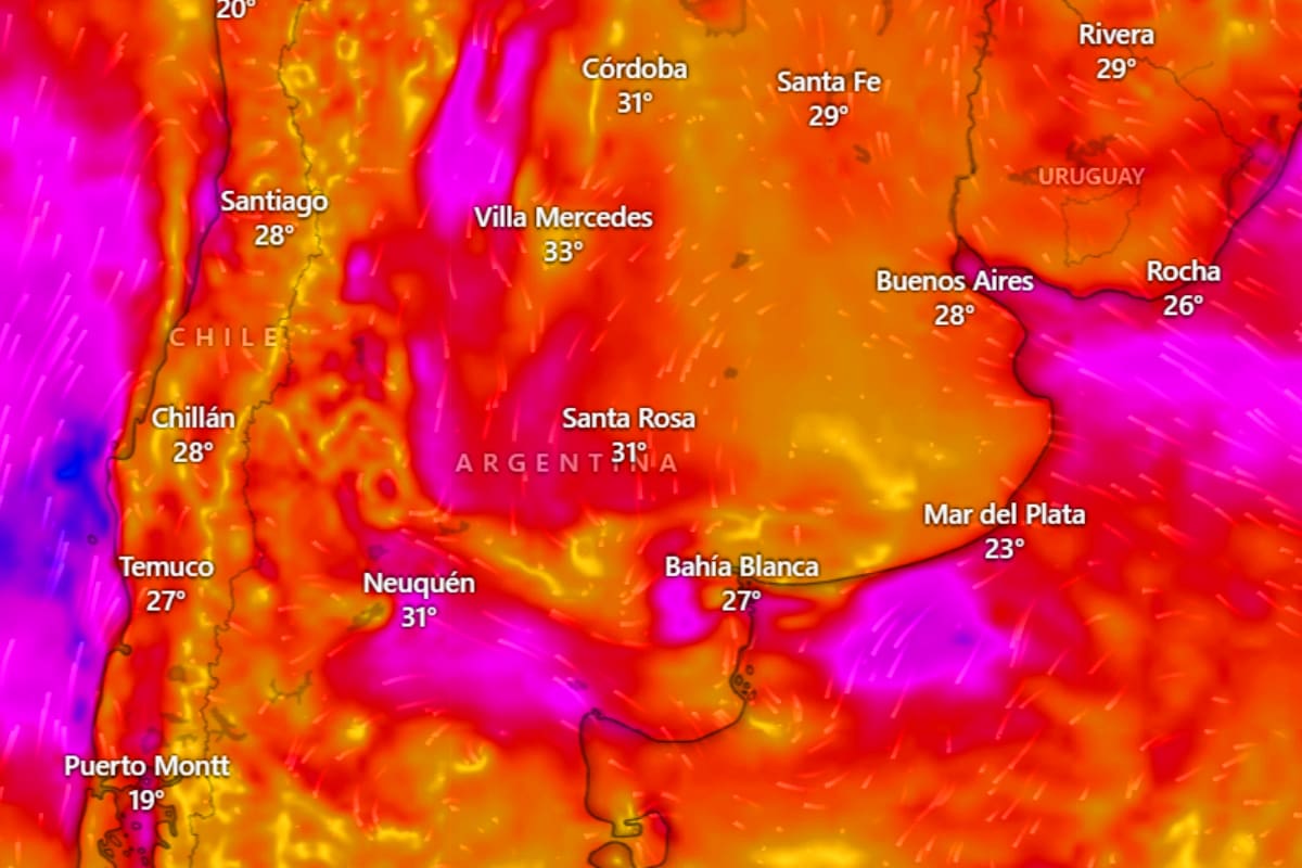 Aumento do calor em AMBA, direto acima de 30°, mas sem chuva, previsão do SMN Aumento do calor em AMBA, direto acima de 30°, mas sem chuva, previsão do SMN