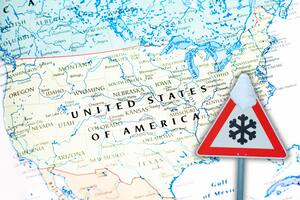 Ola de frío en Estados Unidos, hoy: el mapa con el clima y las nevadas este miércoles
