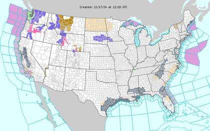 El Servicio Meteorológico Nacional advirtió sobre vientos de hasta 100 kilómetros por hora en el sur de California