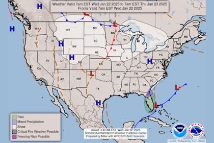 El Servicio Meteorológico Nacional alerta sobre congelación en menos de 10 minutos debido a sensaciones térmicas de -24 °C