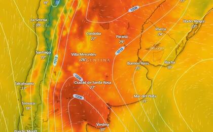 El Servicio Meteorológico Nacional emite alertas por regiones