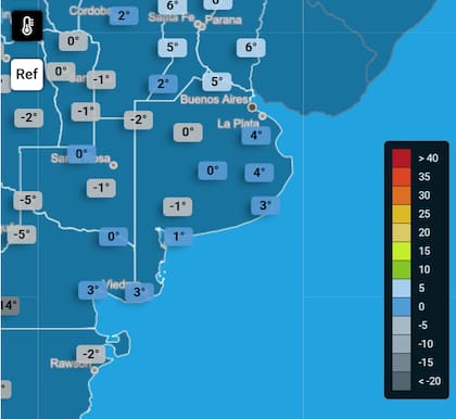 El Servicio Meteorológico Nacional informó sobre la posible caída de nieve en algunas localidades