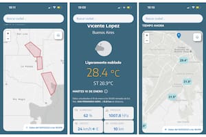 El Servicio Meteorológico Nacional lanzó una app