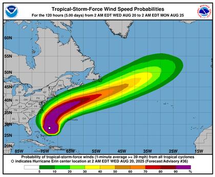 El Servicio Meteorológico Nacional (NWS) mantendrá un aviso de riesgo elevado de corrientes de resaca hasta el viernes por la tarde