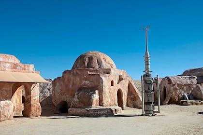 El set de Star Wars cerca de Tozeur en el desierto de Túnez