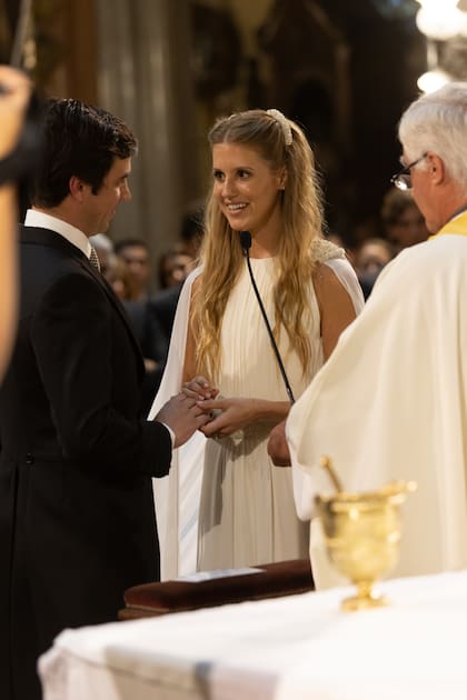 El "sí, quiero" de los novios.