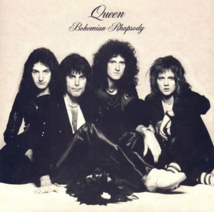 El single Bohemian Rhapsody finalmente fue lanzado en 1975. El lado B contenía Im in love with my car, de Roger Taylor.