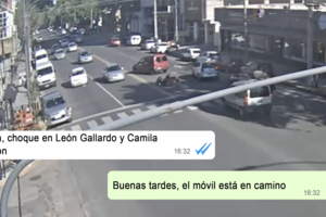 Chocó a una moto, se dio a la fuga y tras una persecución fue detenido