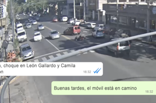 Chocó a una moto, se dio a la fuga y tras una persecución fue detenido