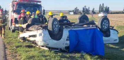 El siniestro ocurrió al costado de la Ruta Nacional 36 a la altura de la localidad de Alcira Gigena