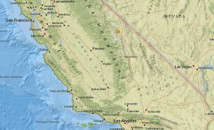 El sismo de mayor magnitud en EE.UU. de las últimas horas se registró en las montañas de la Sierra Nevada de California