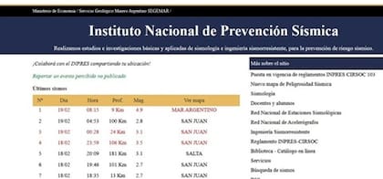 El sismo en Mar del Plata, según el Instituto Nacional de Prevención Sísmica