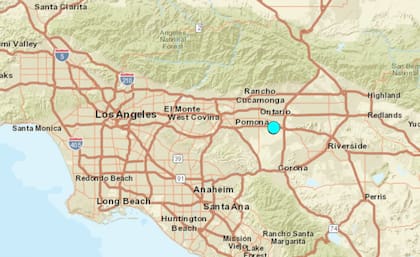 El sismo más fuerte de este domingo, tuvo su epicentro muy cerca de Los Ángeles.