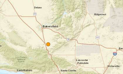 El sismo más fuerte de este domingo, tuvo su epicentro al norte de Los Ángeles.