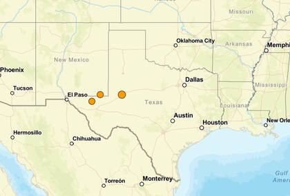 El sismo más fuerte de la jornada se registró a 12 kilómetros al oeste de Stanton, Texas