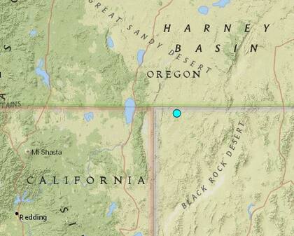 El sismo más fuerte de las últimas horas en territorio continental de Estados Unidos ocurrió cerca de la localidad de Fort Bidwell, California