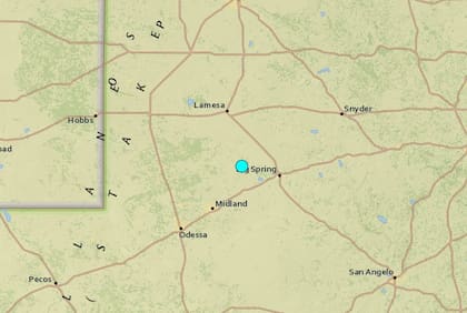 El sismo más fuerte de las últimas horas en territorio continental de Estados Unidos ocurrió en Texas