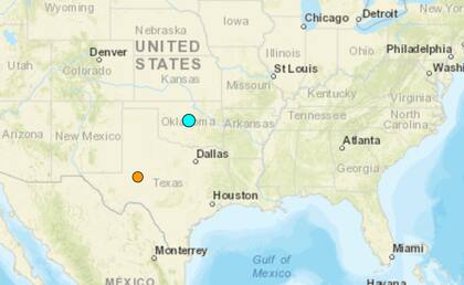 El sismo más fuerte de las últimas horas en territorio continental de Estados Unidos ocurrió cerca de la localidad de Arcadia, Oklahoma