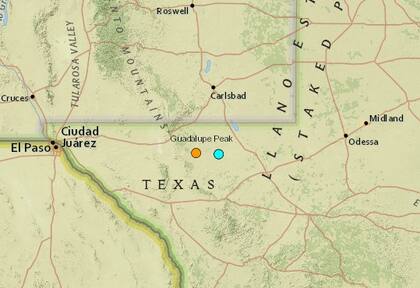 El sismo más fuerte de las últimas horas en territorio continental de Estados Unidos ocurrió cerca de la localidad de Toyah, Texas