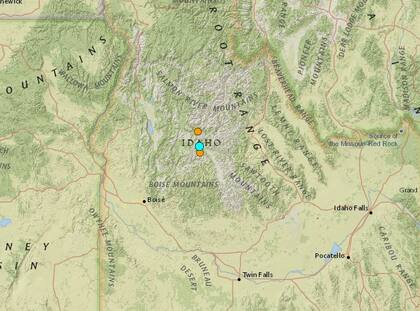 El sismo más fuerte de las últimas horas en territorio continental de Estados Unidos ocurrió cerca de la localidad de Stanley, Idaho