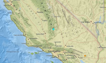 El sismo más fuerte de las últimas horas en territorio continental de Estados Unidos ocurrió cerca de la localidad de Wofford Heights, California