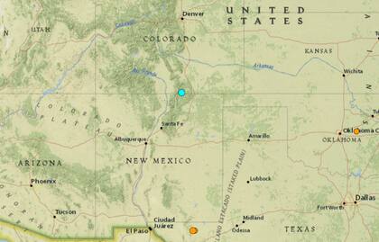 El sismo más fuerte de las últimas horas en Estados Unidos tuvo epicentro en la frontera de Colorado y New Mexico