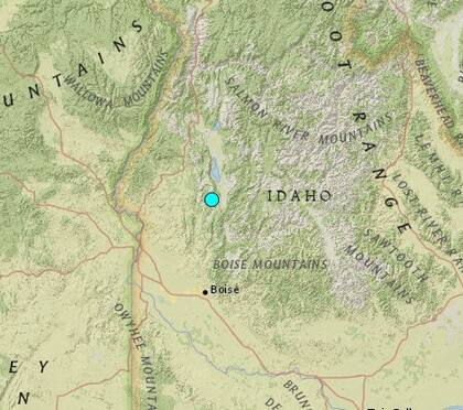 El sismo más fuerte de las últimas horas en territorio continental de Estados Unidos ocurrió cerca de la localidad de Smiths Ferry, Idaho
