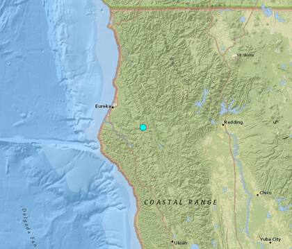 El sismo más fuerte de las últimas horas en territorio continental de Estados Unidos ocurrió cerca de la localidad de Hydesville, California