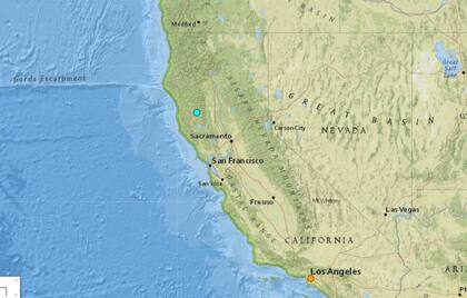 El sismo más fuerte en EE.UU. en las últimas horas tuvo epicentro al norte de California