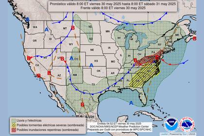 El sistema de baja presión avanza desde el Medio Oeste hacia el noreste, lo que provoca lluvias intensas en Ohio y alrededores