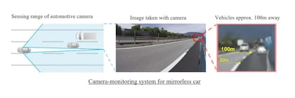 El sistema de Mitsubishi detecta automóviles a cien metros de distancia usando sensores y cámaras