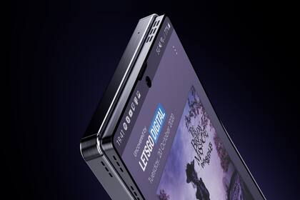 El sistema patentado por Samsung permite que la parte superior del panel frontal genere un pequeño hueco donde se encuentran varios parlantes, un micrófono y varios sensores