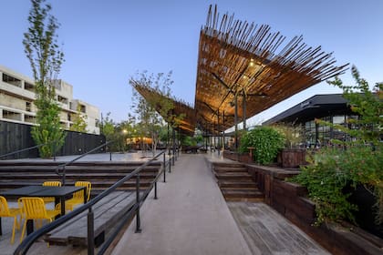 El sistema permite armar centros comerciales que después pueden ser reemplazados por otros de construcción tradicional, o removidos.