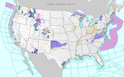 El sistema que se alejará hacia el Atlántico dejará ráfagas intensas y cortas de nieve —conocidas como snow squalls— sobre el interior del Noreste estadounidense