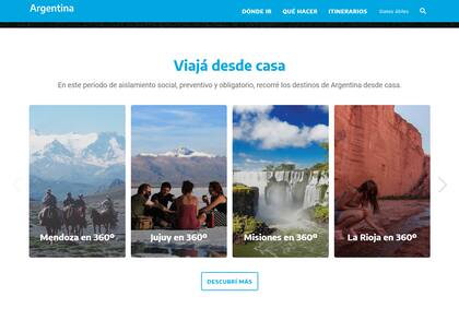 El sitio del Ministerio de Turismo muestra diversas atracciones nacionales para ver en video 360