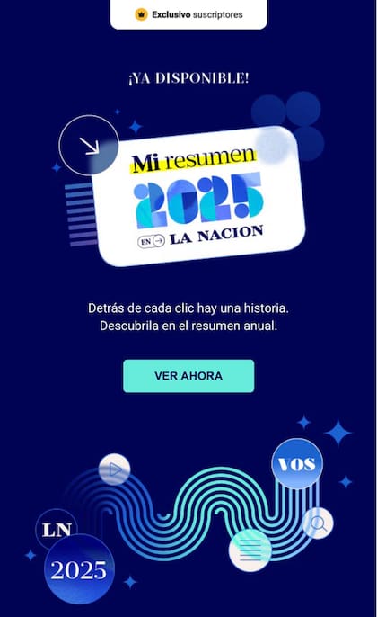 El sitio invita a los suscriptores a revivir su año en LA NACION
