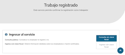 El sitio oficial de la AFIP permite saber si un trabajador está en blanco