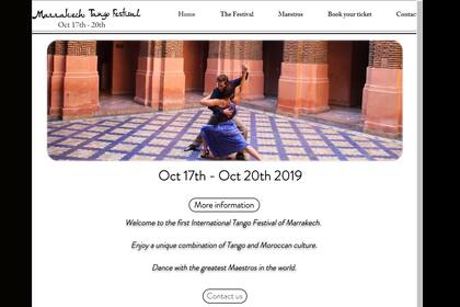El sitio oficial del Festival Internacional de Tango de Marruecos