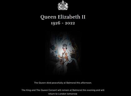 El sitio web oficial de la Casa Real británica