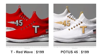 El sitio web que ofrece las zapatillas doradas de Trump tiene más productos a la venta