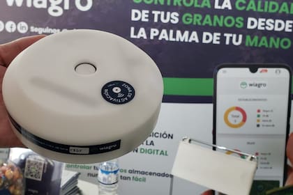 El smart PH3 de Wiagro exhibido en la sala de las agtech