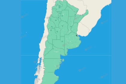El SMN no lanzó alertas meteorológicas en el país
