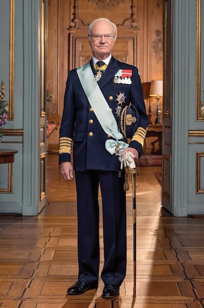 El soberano sueco en un posado con motivo de su último cumpleaños, el número 78. El Rey nació en el Palacio de Haga, el 30 de abril de 1946.