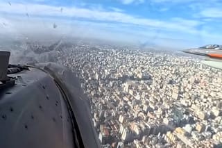 El sobrevuelo de los F-16 por Buenos Aires, desde la cabina de uno de los pilotos